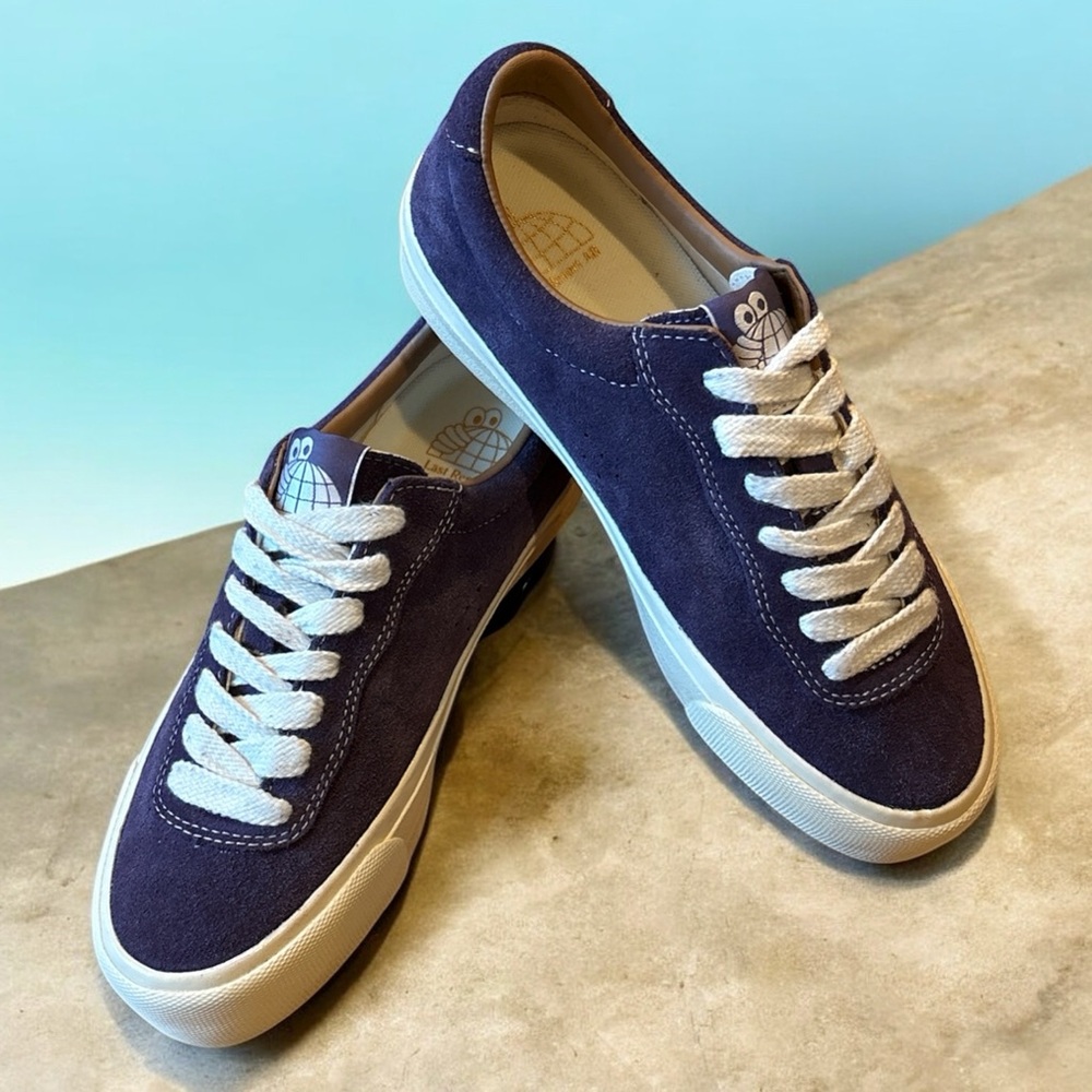 Logan Berry Purple Suede Sneakers